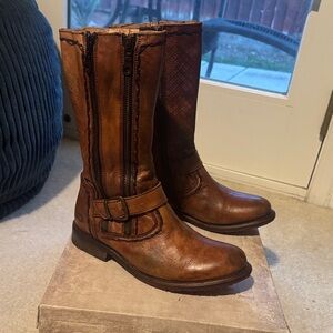 BED|STU Rustic Brown Leather Boots